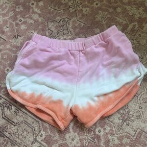 Vibrant Pink and Orange Athletic Shorts